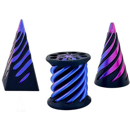 3 Pack Spiral Cone Toy 3D Printed Spiral Cone Fidget Toy Carousel 1