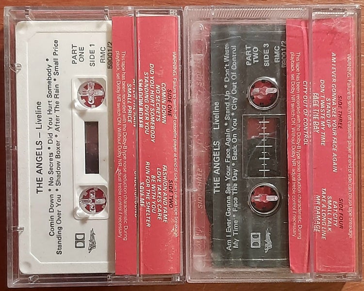 THE ANGELS - LIVELINE - 1987 Aussie Rock Cassettes Carousel 2