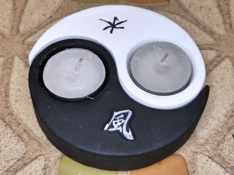 Yin Yang Tea Light | Terracotta Candle Holder $1 RESERVE WEEK! Carousel 1