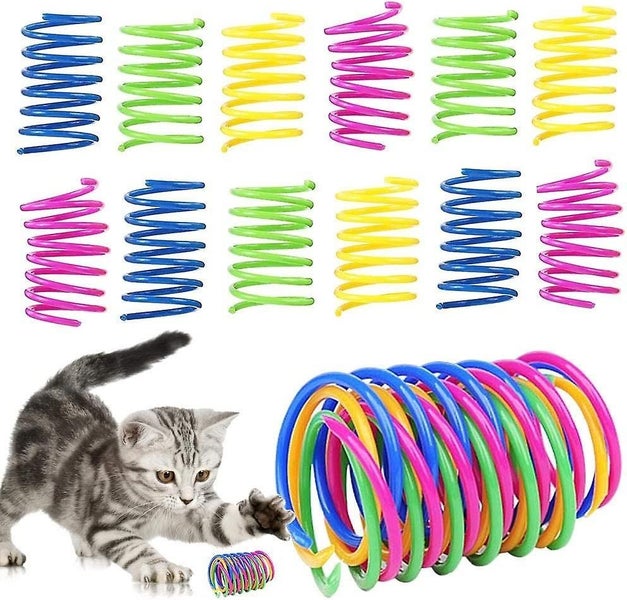 Cat Spring Toys Bouncy Coil Kitty Cats Spiral Spring Toy for Indoor Cats Carousel 1