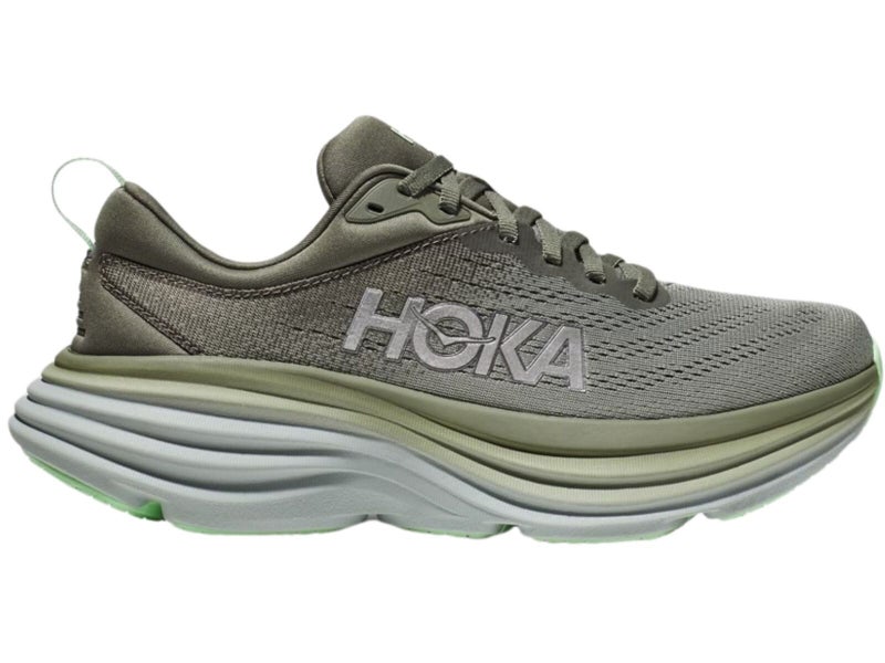 Hoka Bondi 8 Men s Running Shoes in Olive Haze / Mercury (2023) - US 9 Carousel 1