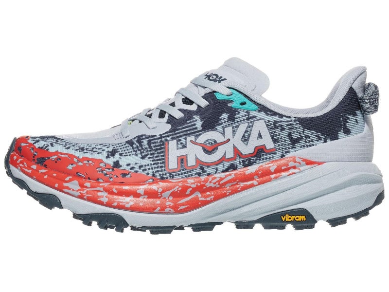 HOKA Speedgoat 6 Mens Trail Running Shoes in Gull/Stormy Skies - Size 8.5 Carousel 1