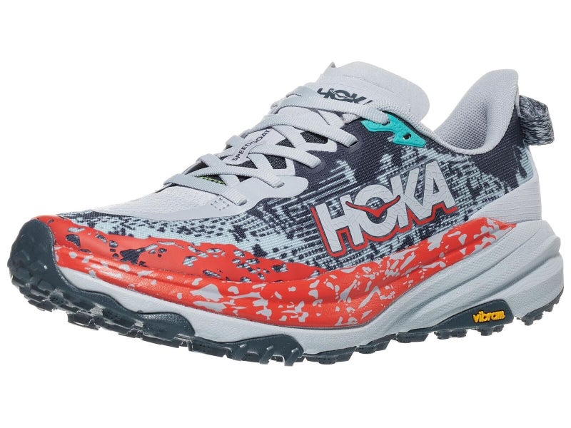 HOKA Speedgoat 6 Mens Trail Running Shoes in Gull/Stormy Skies - Size 8.5 Carousel 2