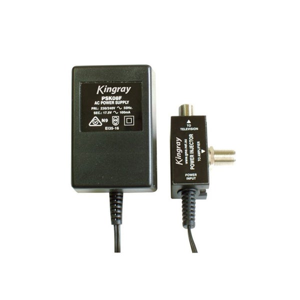 Kingray AC 100mA Power Supply for Masthead Amplifier 17.5V Carousel 1