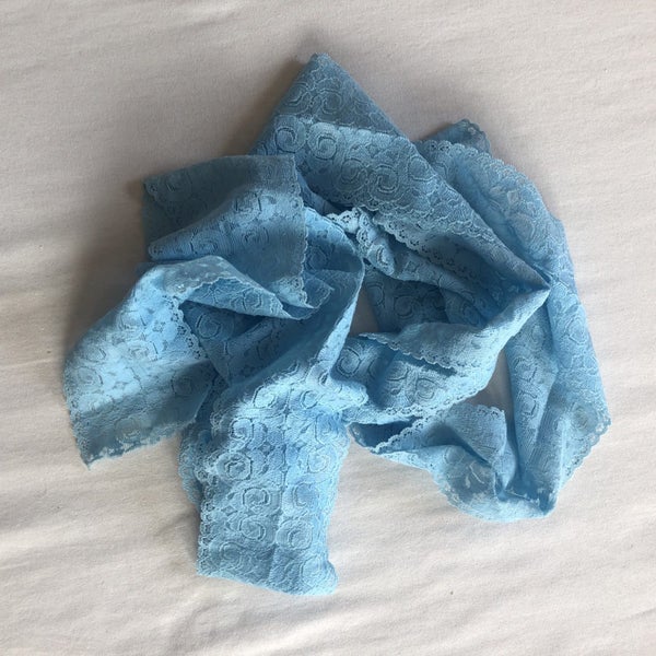 Vintage Blue Stretch Lace $1 No Reserve Carousel 6