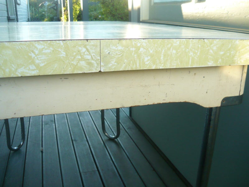 old formica dining table , chrome legs (1950's-60s) Carousel 2