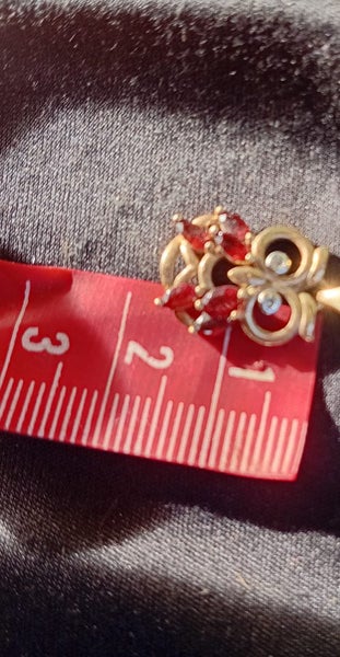 Garnet & Diamond Owl necklace Carousel 2