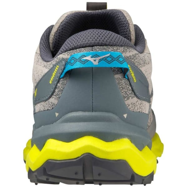 Mizuno Wave Daichi 7 Mens Trail Shoes Gray/Blue/Bolt Size 10.5 Carousel 4