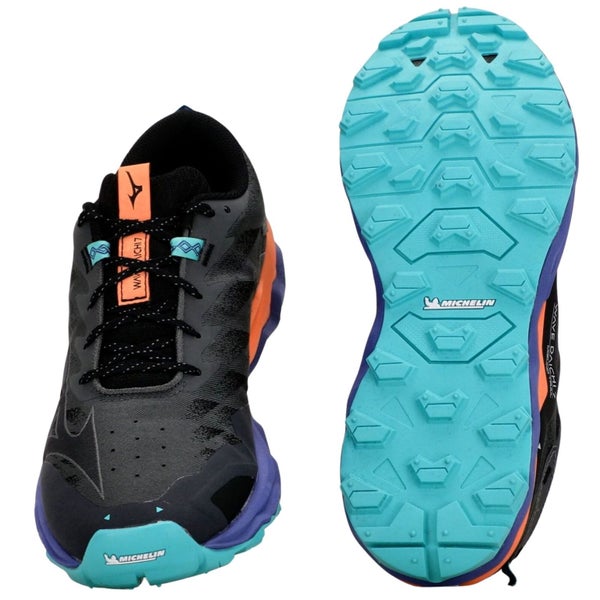 Mizuno Wave Daichi 7 Mens Trail Running Shoes Iron Gate / Ebony / Living Cora... Carousel 10