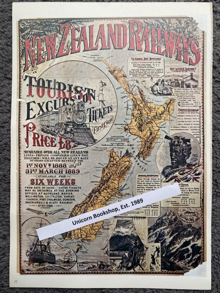 VINTAGE POSTER: New Zealand Railways 1888 Carousel 2