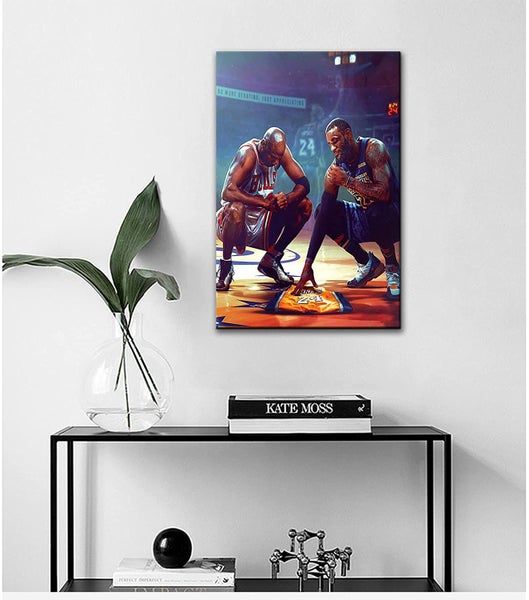 Framed $1 RESERVE 1 Panel Canvas Art Print - Tribute to Kobe Carousel 4
