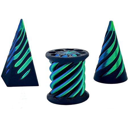 3 Pack Spiral Cone Toy 3D Printed Spiral Cone Fidget Toy Carousel 8