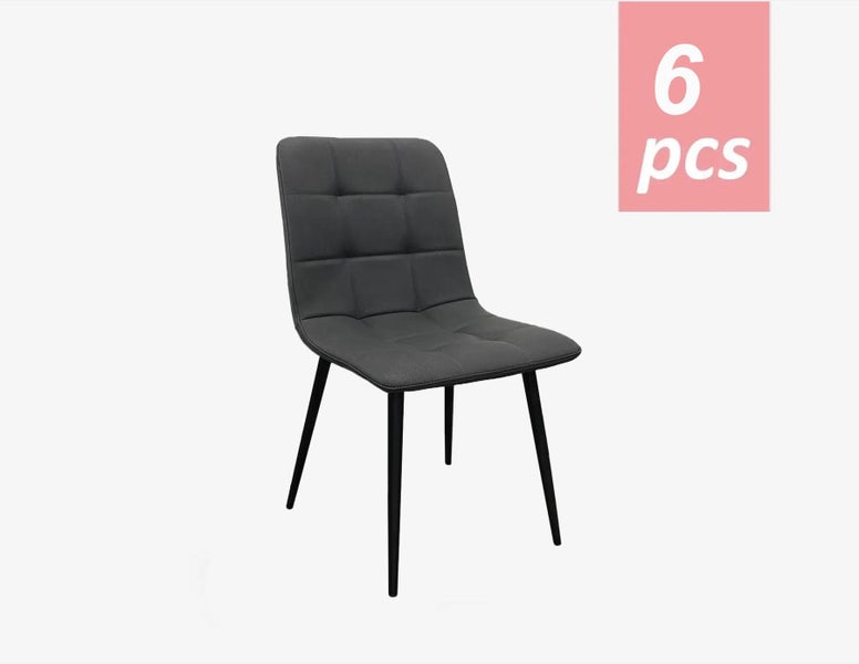 Dining Chair x 6 Dark Grey Carousel 1