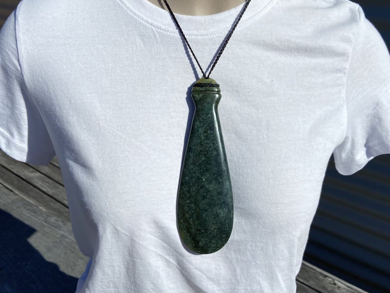$1 Res!! Pounamu XL Mere Pendant *Tangiwai* 6.5 inches Carousel 1