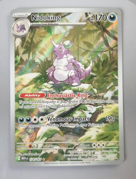 Nidoking Illustration Rare #174 ENG 151 Scarlet & Violet Carousel 1