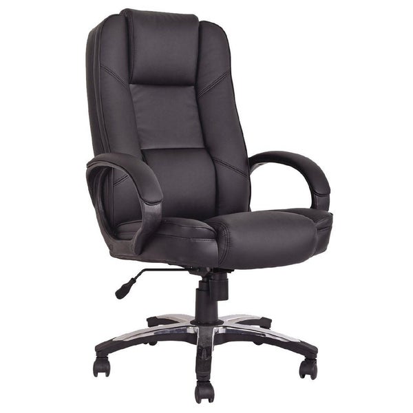 Office/study chair, high back, tilt & swivel, black vinyl cushion/padding Carousel 1