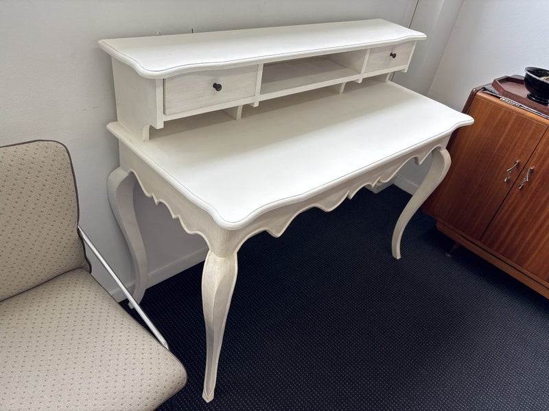 French White Provincial Desk Carousel 2