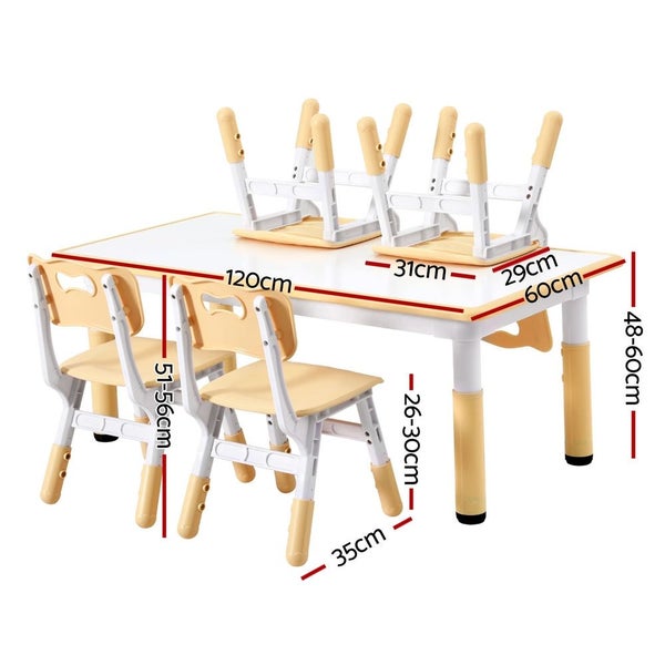1 Kids Table And 4 Chairs Set Graffiti Carousel 2