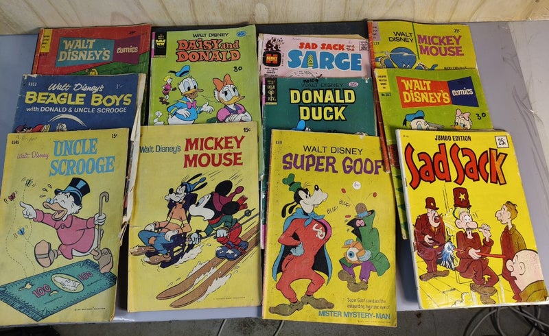 Walt Disney, mickey mouse,goofy, Donald duck,sad sack comic's Carousel 1