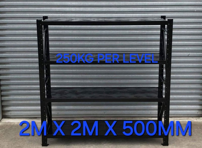 Garage Workshop Shelving 2m x 2m x 500mm *FREE DELIVERY WELLINGTON* Carousel 1