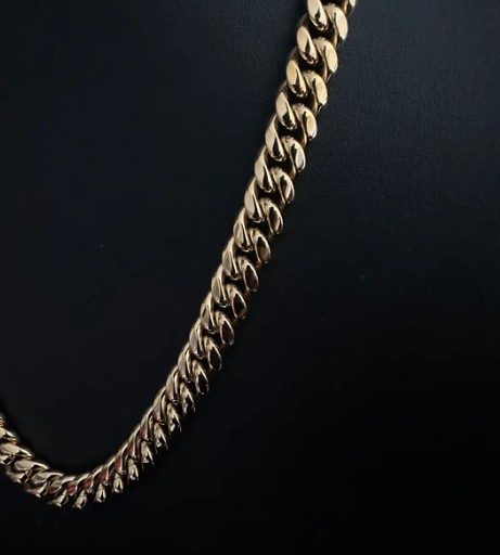 Men's 18k Gold Filled 10MM Solid Cuban Link Chain - SALE! Carousel 2