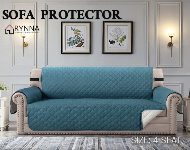 Pet Sofa Cover Protector - Brand New 4 Seater Ivory Carousel 1
