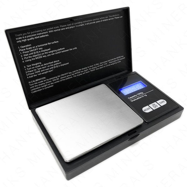 Digital Pocket Scale 1000g x 0.1g Portable Weight Jewelry Gram Coin Herb Gold Carousel 1