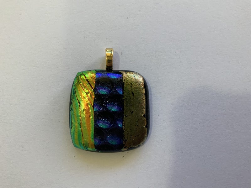 Handmade Glass blown Pendant Carousel 1