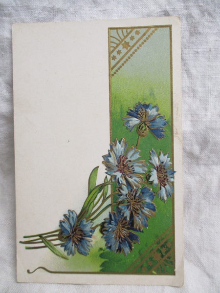 Flowers - Embossed Artist German Postcard - PCD 1975 Carousel 1