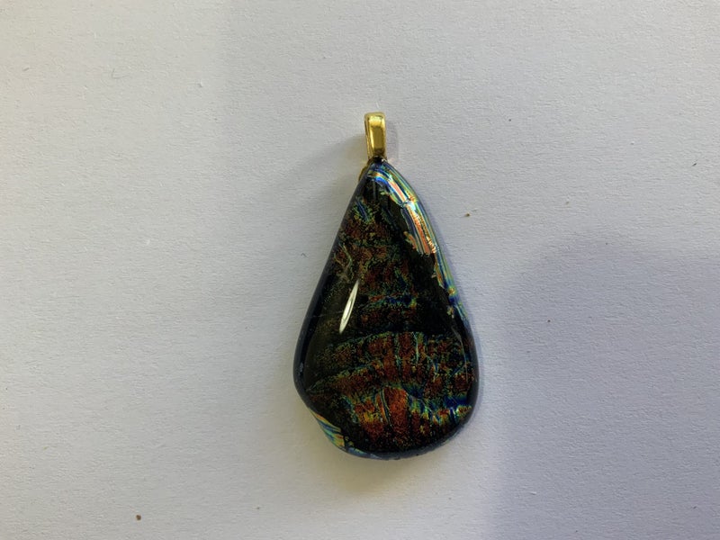 Handmade Glass blown Pendant Carousel 1