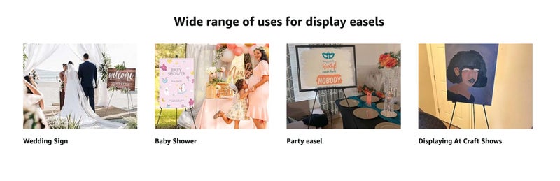 Easel Stand for Display Wedding Sign Poster 160cm Tall Easle Carousel 2