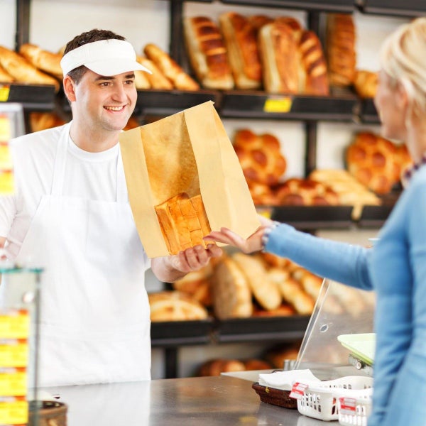 Bread Bags for Homemade Bread 100PCS Paper Sourdough Bakery Bags Carousel 12