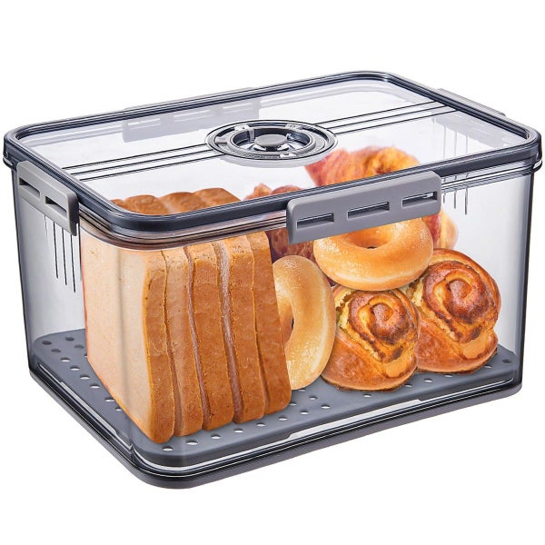 Bread Box Bread Boxes Food Storage Container with Lid Carousel 1
