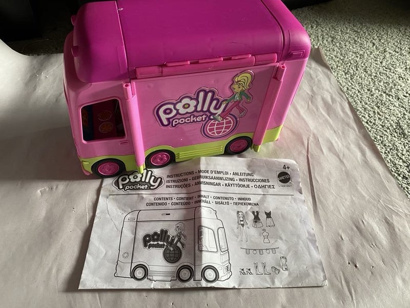 Polly Pocket Mattel Triple Decker Bus - with instructions Carousel 1