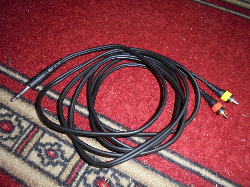 Audio Cable Stereo 1/4"Jack to RCA 3m Carousel 1