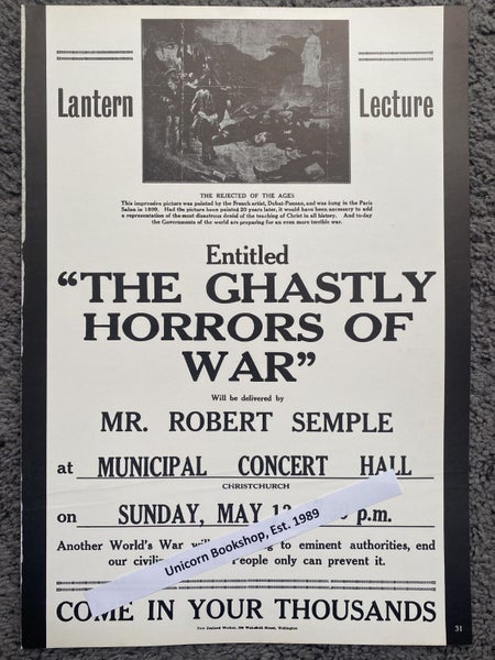 VINTAGE POSTER: The Ghastly Horrors of War 1923 Carousel 2