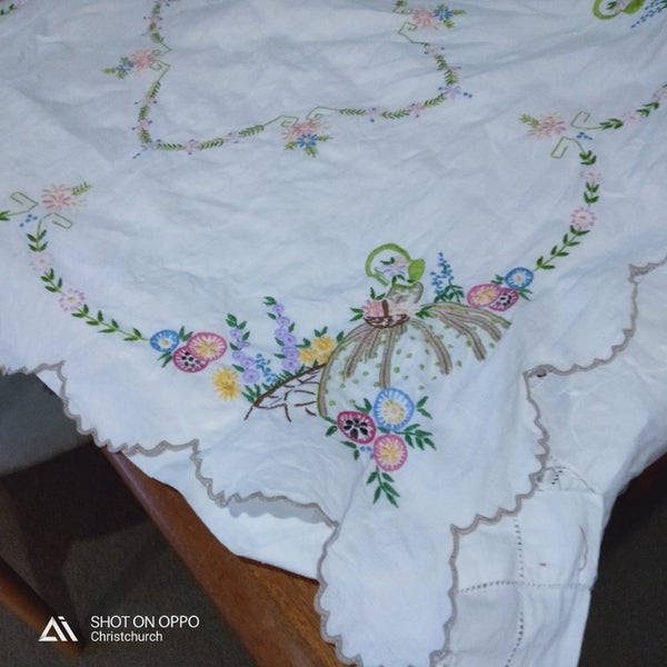 Hand-embroidered Table Cloth Carousel 1