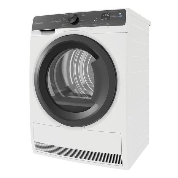 Westinghouse 8kg Heat Pump Condenser Dryer with 13 Programs - White Carousel 1