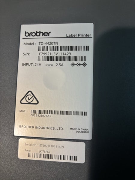 Brother Courier label Printer TD-4T Carousel 2