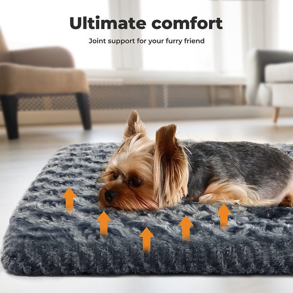 Pawz Pet Bed Dog Cat Calming Soft Warm Plush Mattress Cushion Mat Washable 24? Carousel 2