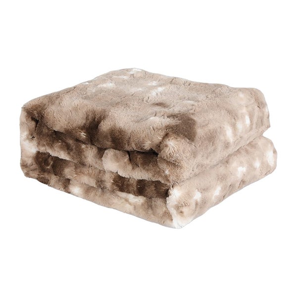 Dreamz Throw Blanket Luxury Tie-dyed Faux Fur 500GSM Bed SofaThick152x203cm Carousel 1