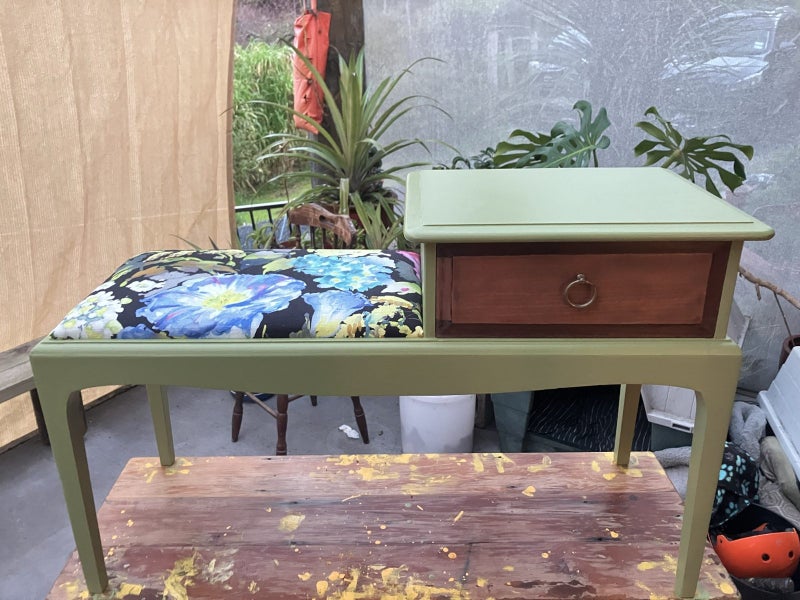 Stag Furniture telephone table/bench vintage retro! Carousel 1