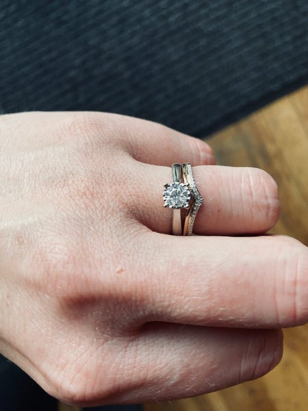 White Gold Diamond Engagement Ring (0.58 carat)628638527427871110