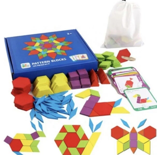 Kids Educational Montessori Wood Toys Jigsaw Shapes Numbers Learning Fun Puzzles Carousel 2