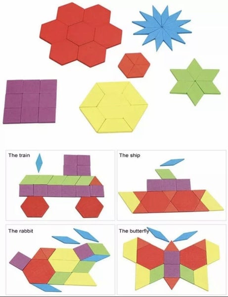 Kids Educational Montessori Wood Toys Jigsaw Shapes Numbers Learning Fun Puzzles Carousel 9