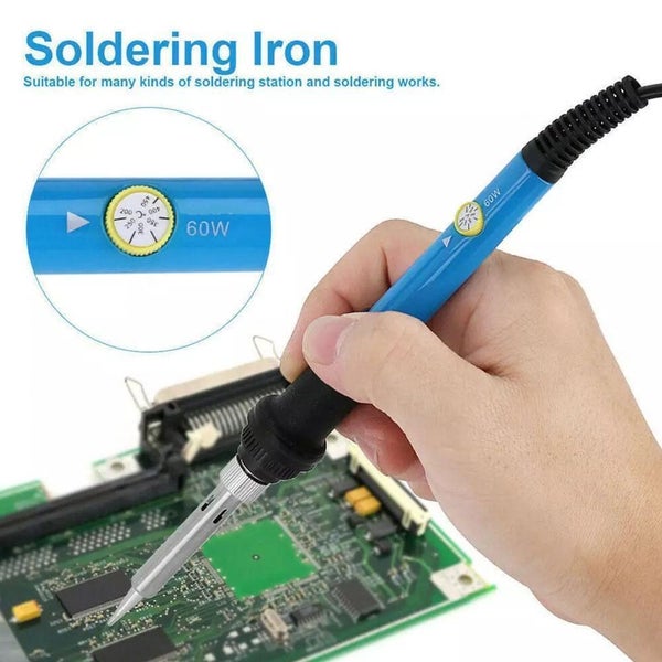 15pcs 60W Soldering Iron Electric-Gun Adjustable Temperature Welding Solder-W... Carousel 1