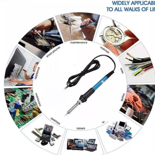 15pcs 60W Soldering Iron Electric-Gun Adjustable Temperature Welding Solder-W... Carousel 11