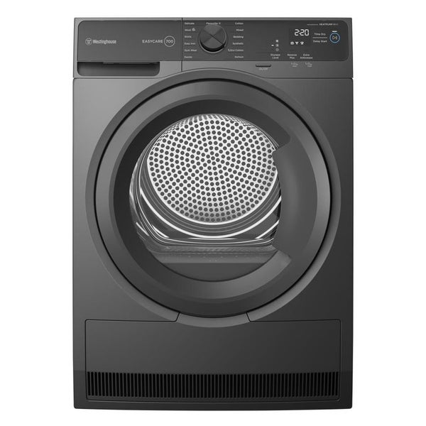 Westinghouse 9kg EasyCare 700 Series Heat Pump Dryer Metallic Grey Carousel 1