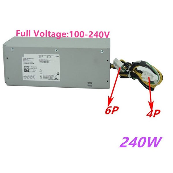 Dell Optiplex 3040 3050 5040 5050 7040 7050, 240W Power Supply 6Pin + 4Pin Carousel 4