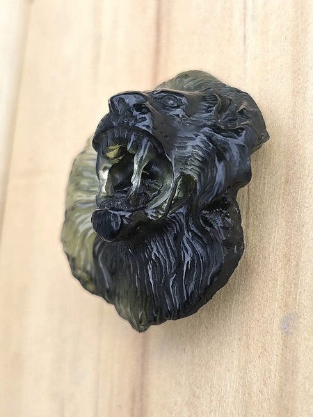 Moldavite Lion Carving 29.97ct Carousel 2